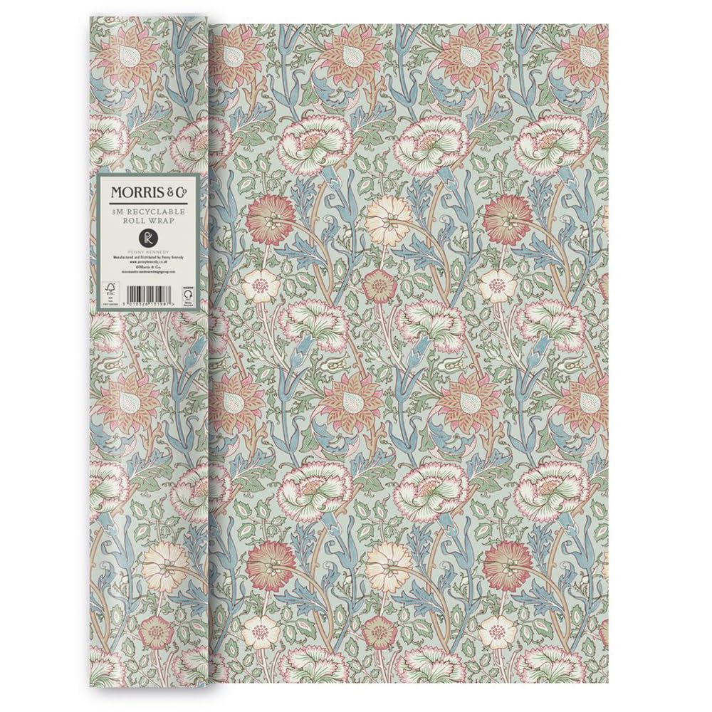 William Morris Pink & Rose 3 m x 70 cm roll wrapping paper