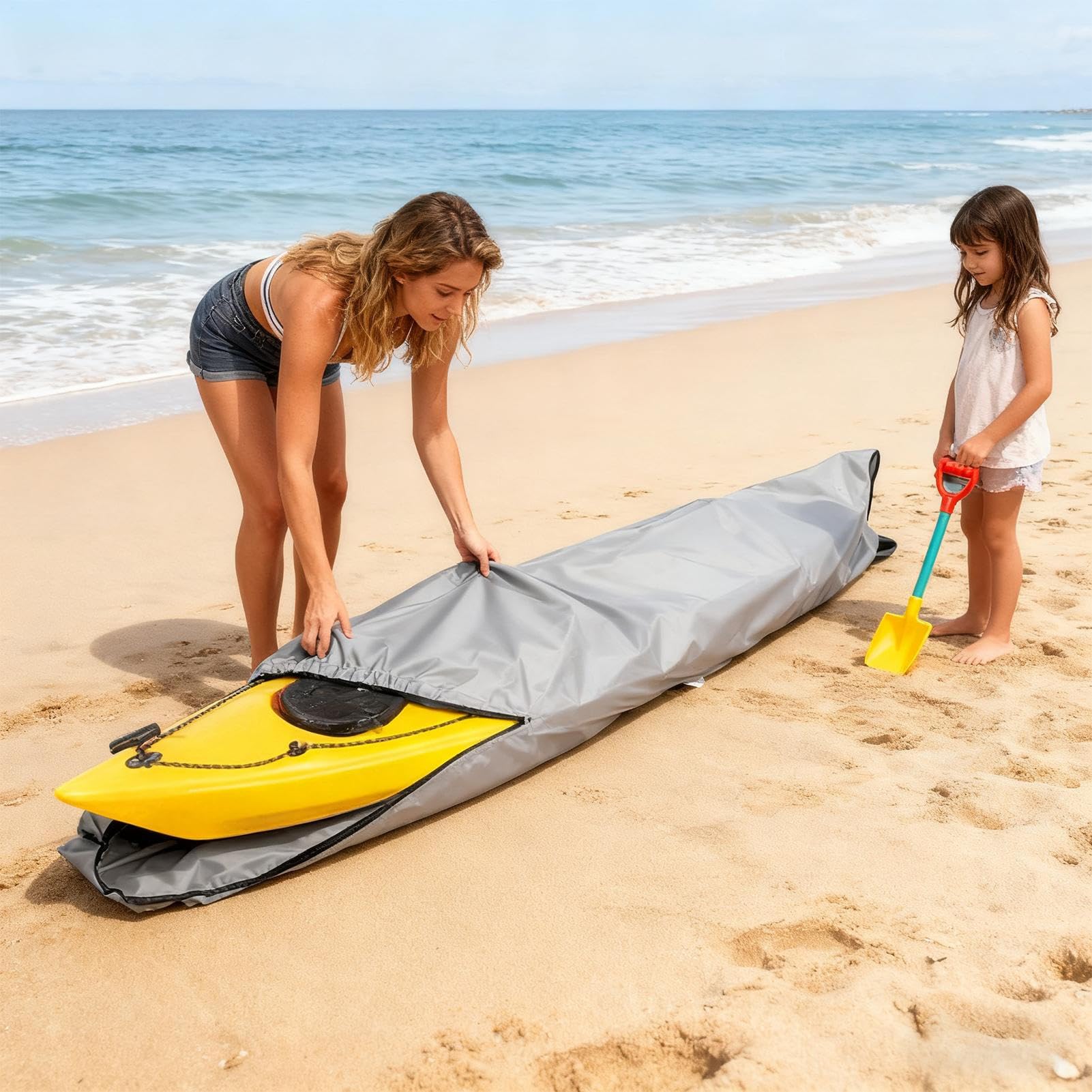 Generico Kajak-Tasche – wasserdichte Schutztasche für schwere Lasten | Aufbewahrungstasche für den Außenbereich | Wasserdichte Kajak-Tasche für Paddle-Board, Surfbrett, Boot