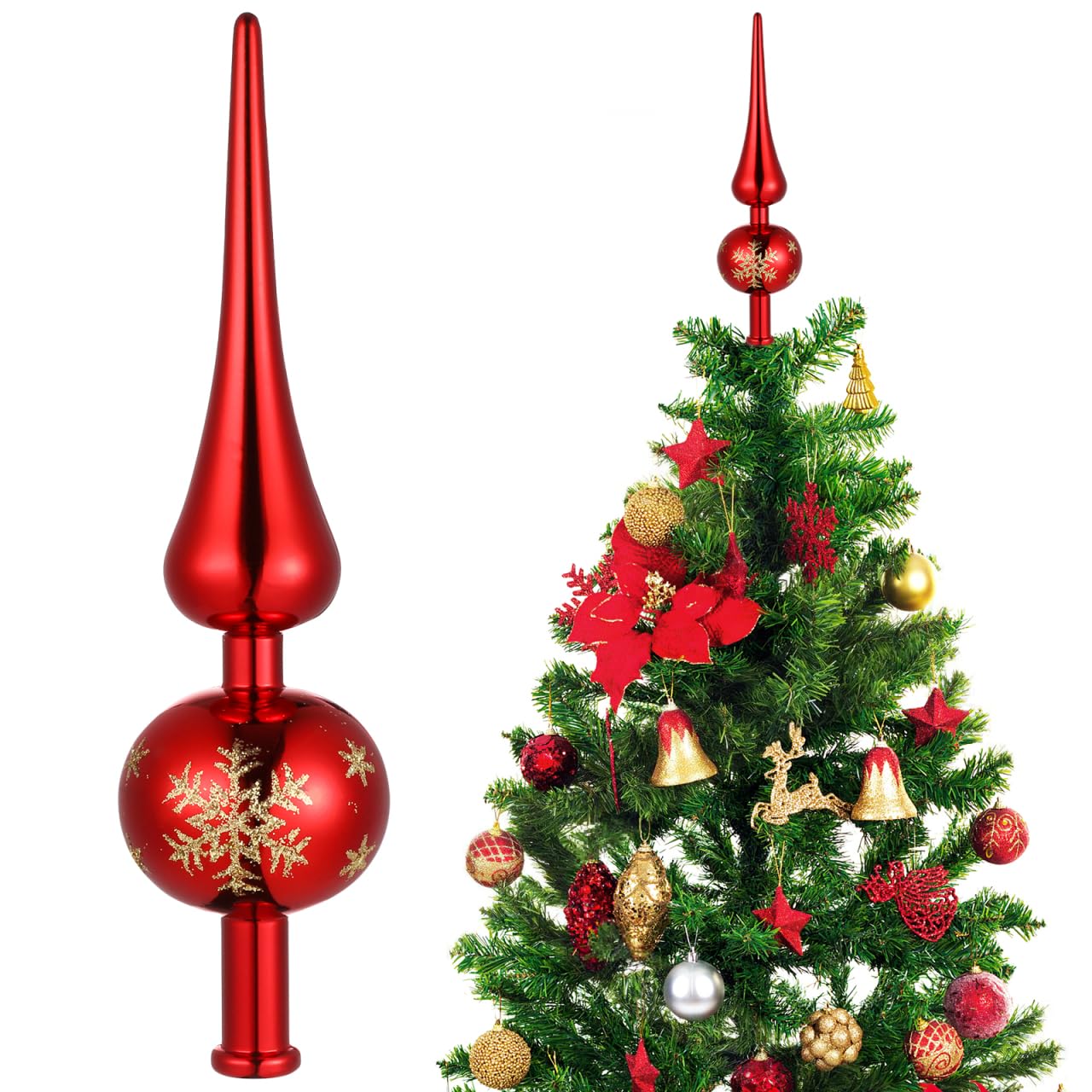 Amazon.com: Gadpiparty Christmas Tree Toppers Vintage Plastic Tree