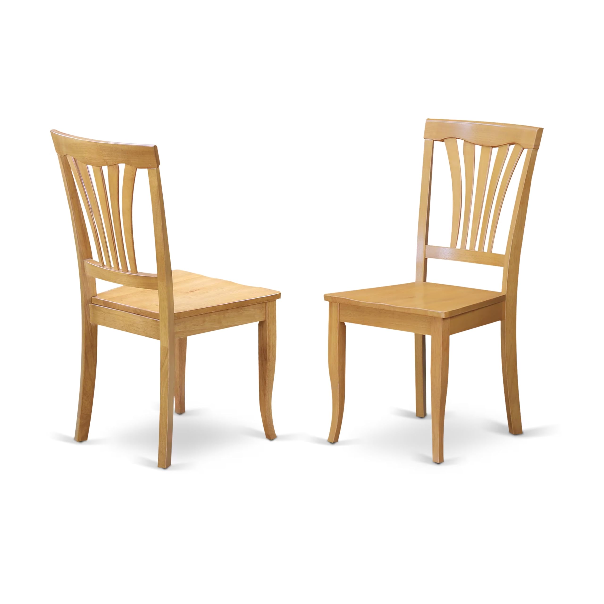 East West Furniture Set Da Pranzo 3 Pezzi – Tavolo Rotondo Con Sedie In Tessuto Di Lino, Finitura Rovere