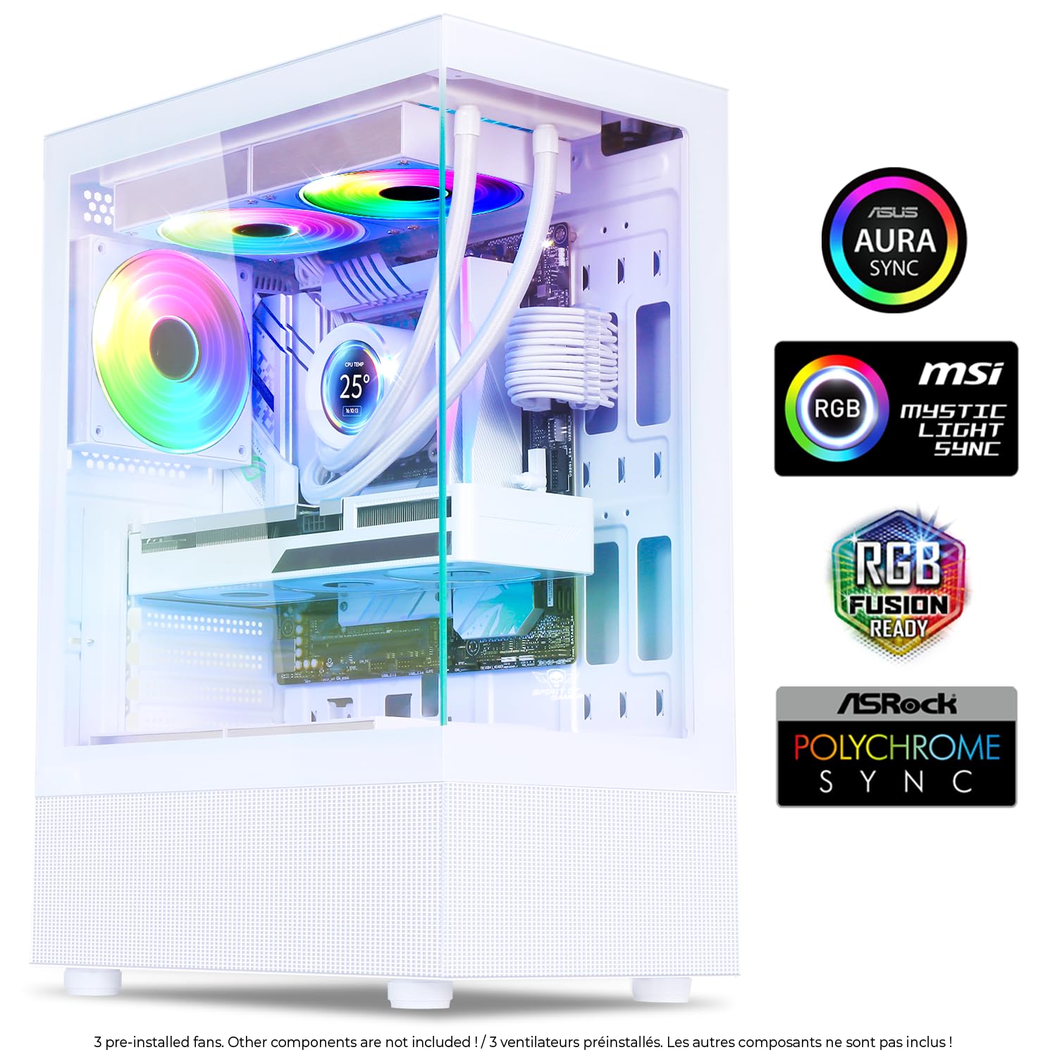 Spirit Of Gamer - Case PC RGB Gaming Coolante 3 Fans - Dettaglio