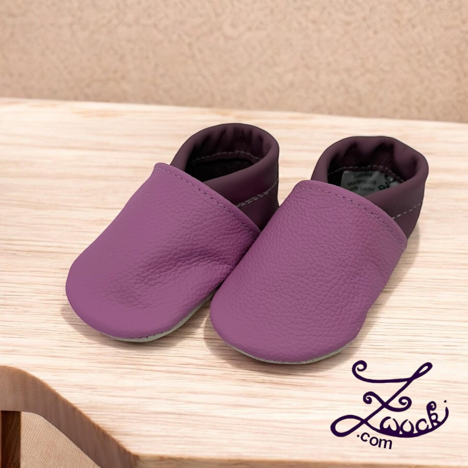 Generisch Zwucki Baby Lauflernschuhe Lederpuschen Krabbelschuhe Handgemacht Geschenk für Mädchen und Jungen aus Echtleder