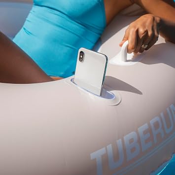 PoolCandy Tube Runner - Motorized Pool Float for Adults, Motorized Pool Lounger with 66W Powerful Motor, Joystick Control & Cupholder