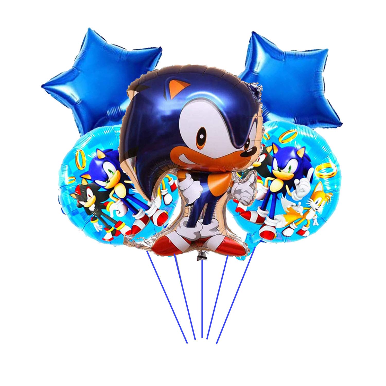 Buy 5pcs Sonic Balloons Sonic the Hedgehog Birthday Party Supplies Kids Birthday Party Favor