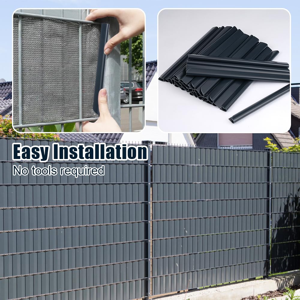 30 Clip Di Fissaggio PVC 19cm Per Recinzioni E Schermi Privacy - Foto 7