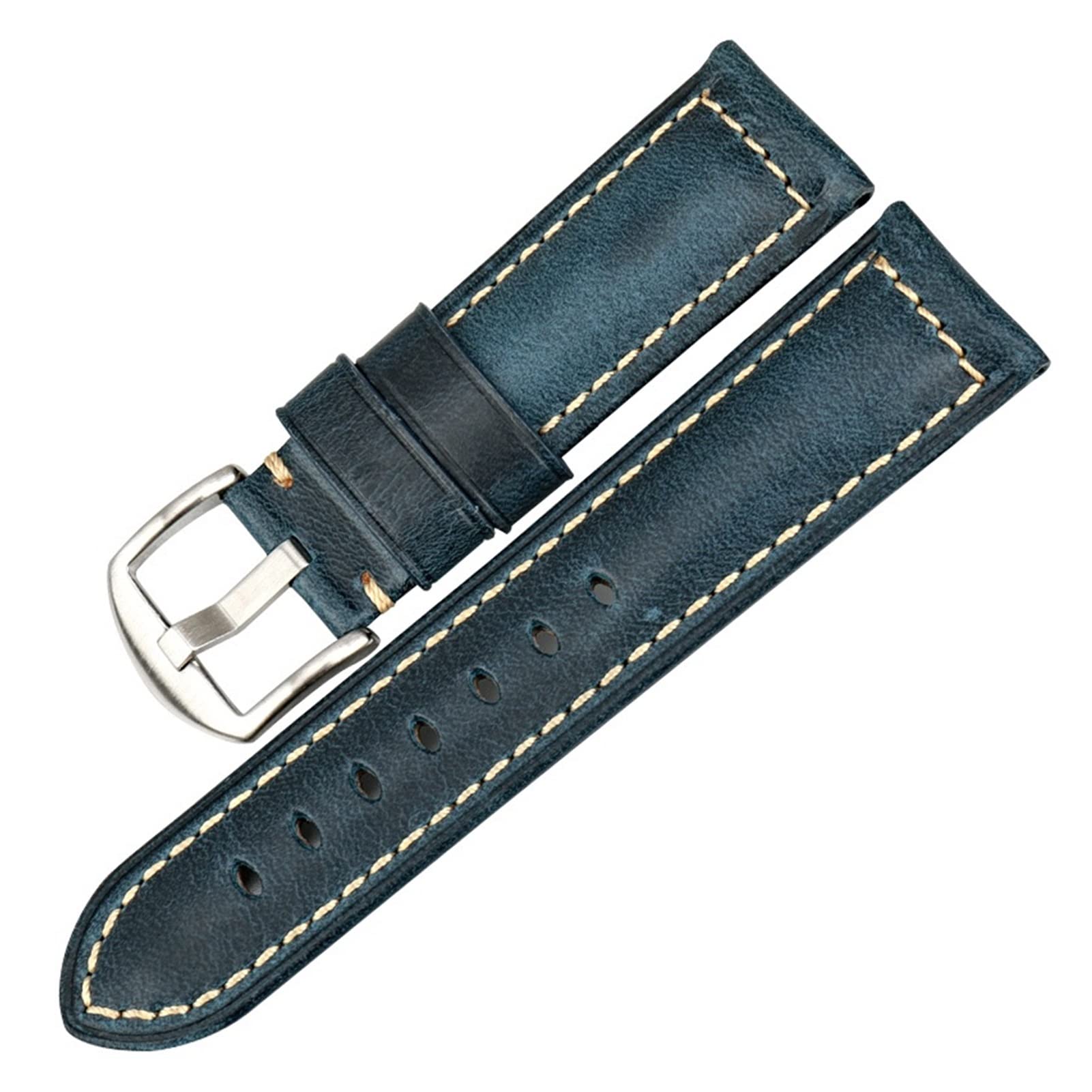 CAREG Canda di guardia in nylon Compatibile con Tudor Watch Strap 22mm French Troops NATO Zulu Parachute Brachute Accessori Durable(Color:Blue S)