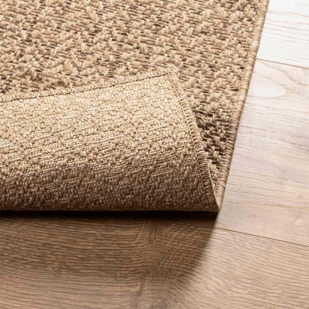 vidaXL Tapis 80x150 cm Aspect Jute intérieur et extérieur, Tapis d'extérieur, Tapis de Sol, Tapis d'intérieur, Tapis de Porte, Moquette, Tapis de Jute
