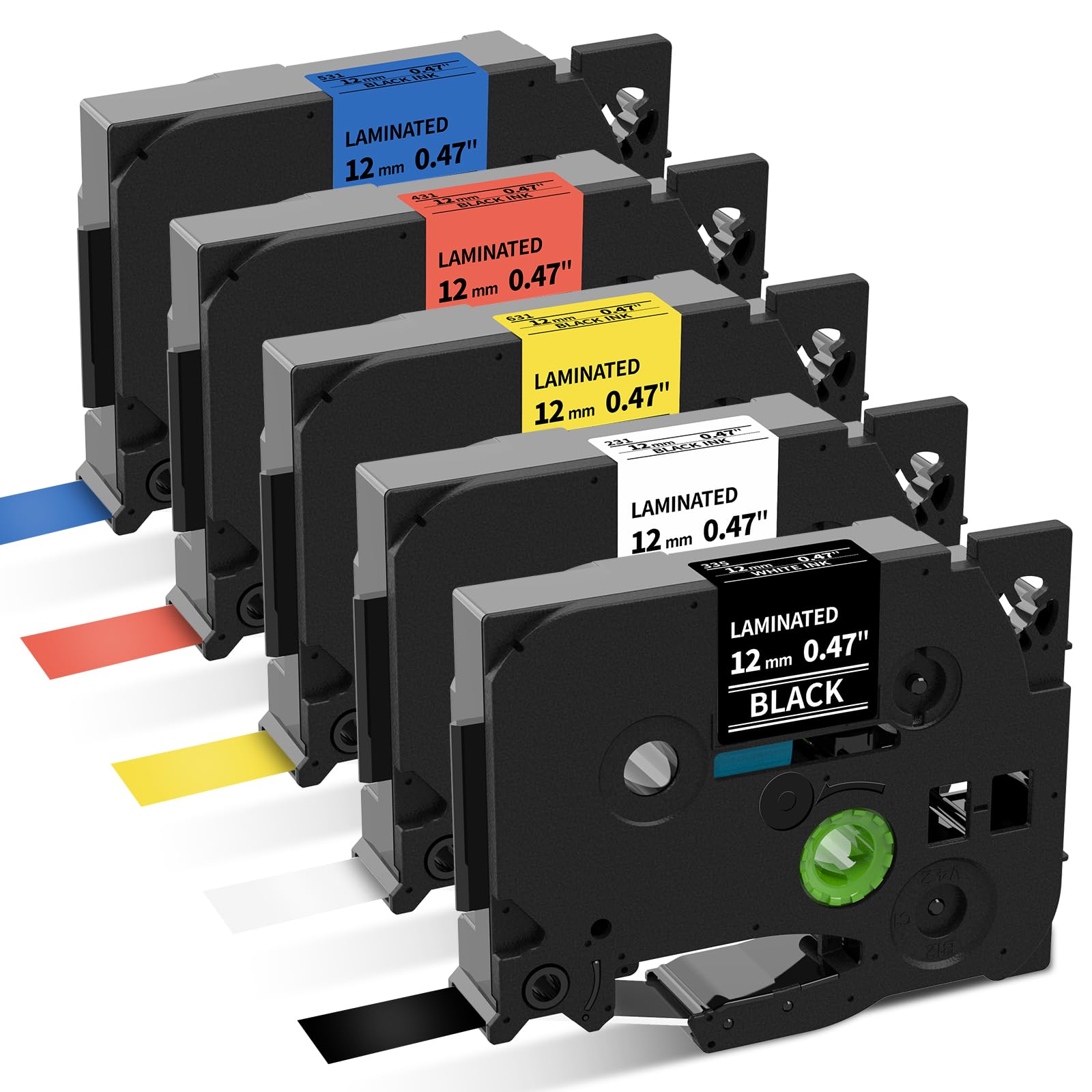 Amazon.com: P Touch Label Maker Tape 12mm 0.47 Inch Laminated