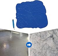 Vista 2 de Molde de estampado de hormigón, patrón de pizarra de hormigón sin costuras, formas de textura de pizarra de hormigón, impresión de hormigón