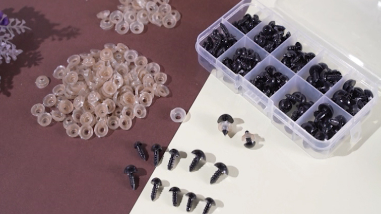 Ojos De Seguridad Para Amigurumi Y Muñecos (142 Piezas) - Tamaños 6 A 12 Mm, Con Arandelas, Ideales Para Manualidades Y Juguetes De Punto