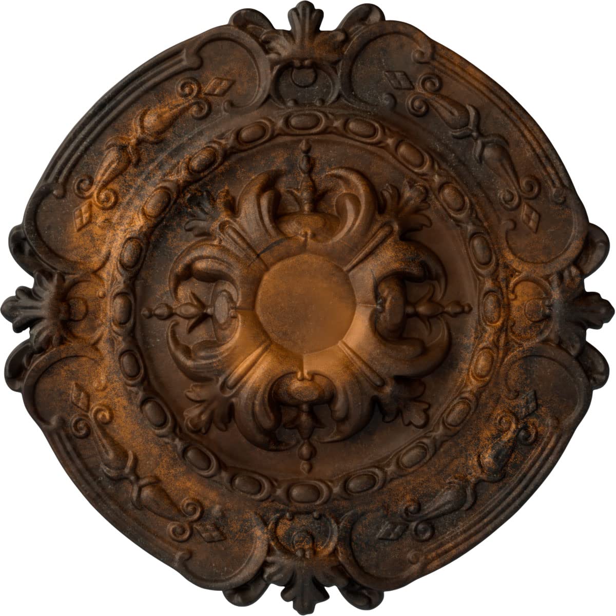 Ekena Millwork CM17SORUSDecorative Ceiling Medallions Modeled After Original Historical Patterns &amp; Designs, Rust