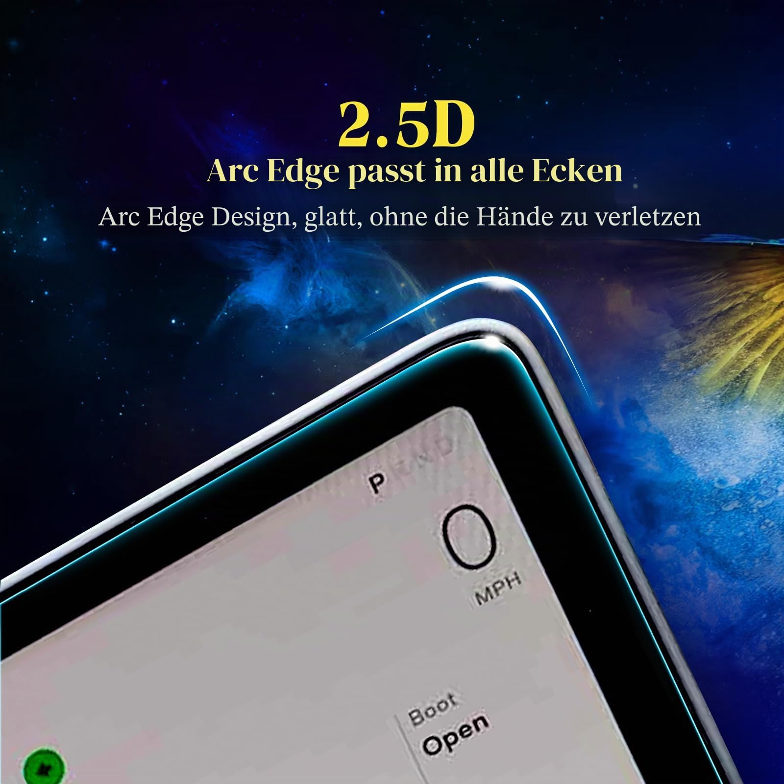 3 Stück 2024 2025 2023–2020 Audi Q7 / Q8 25,7 cm (10,1 Zoll) Displayschutzfolie, Navigation, eine kleinere 21,6 cm (10,1 Zoll) große Displayschutzfolie aus gehärtetem Glas