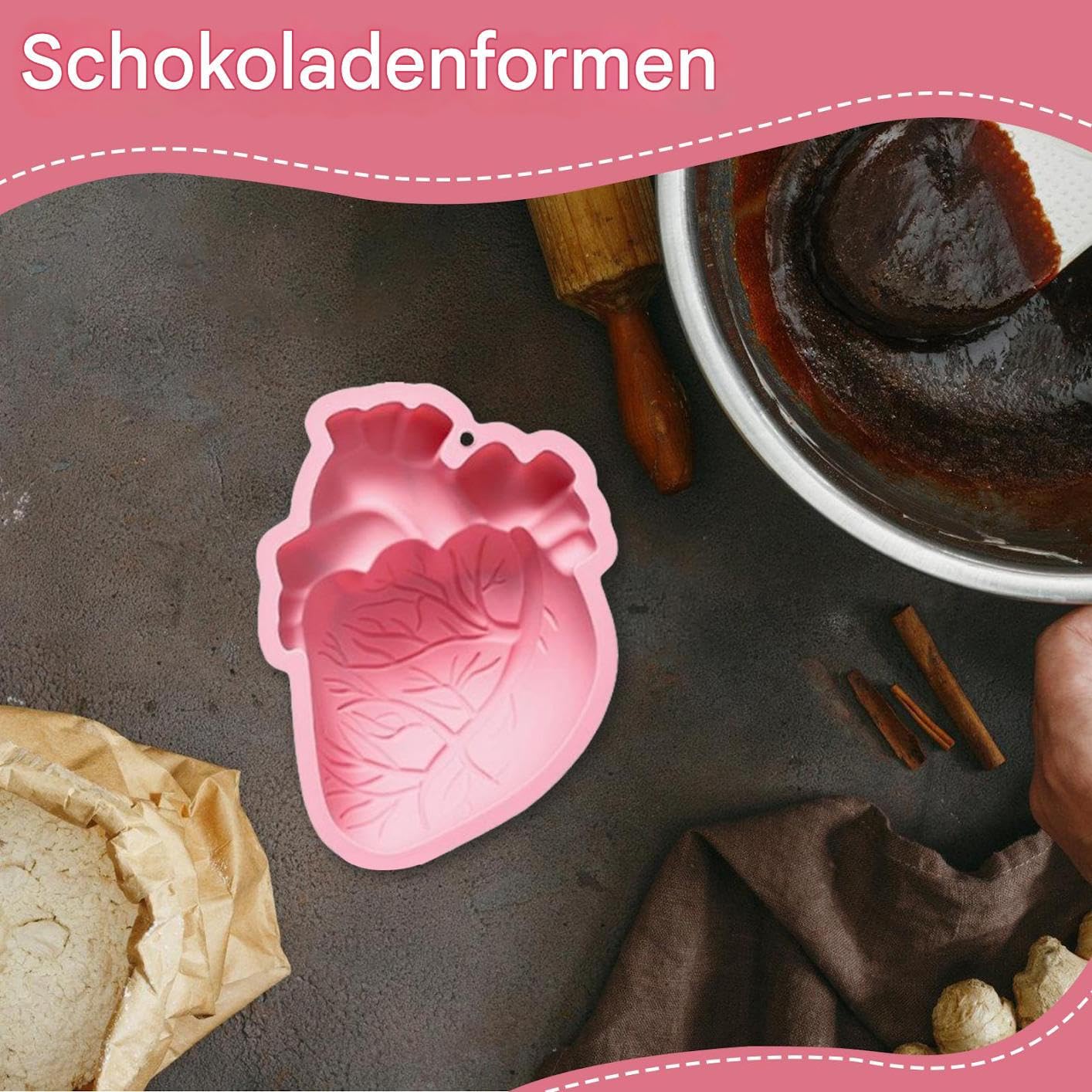 Halloween Silikon Gießformen Einfaches Entformen Organform Vielseitige