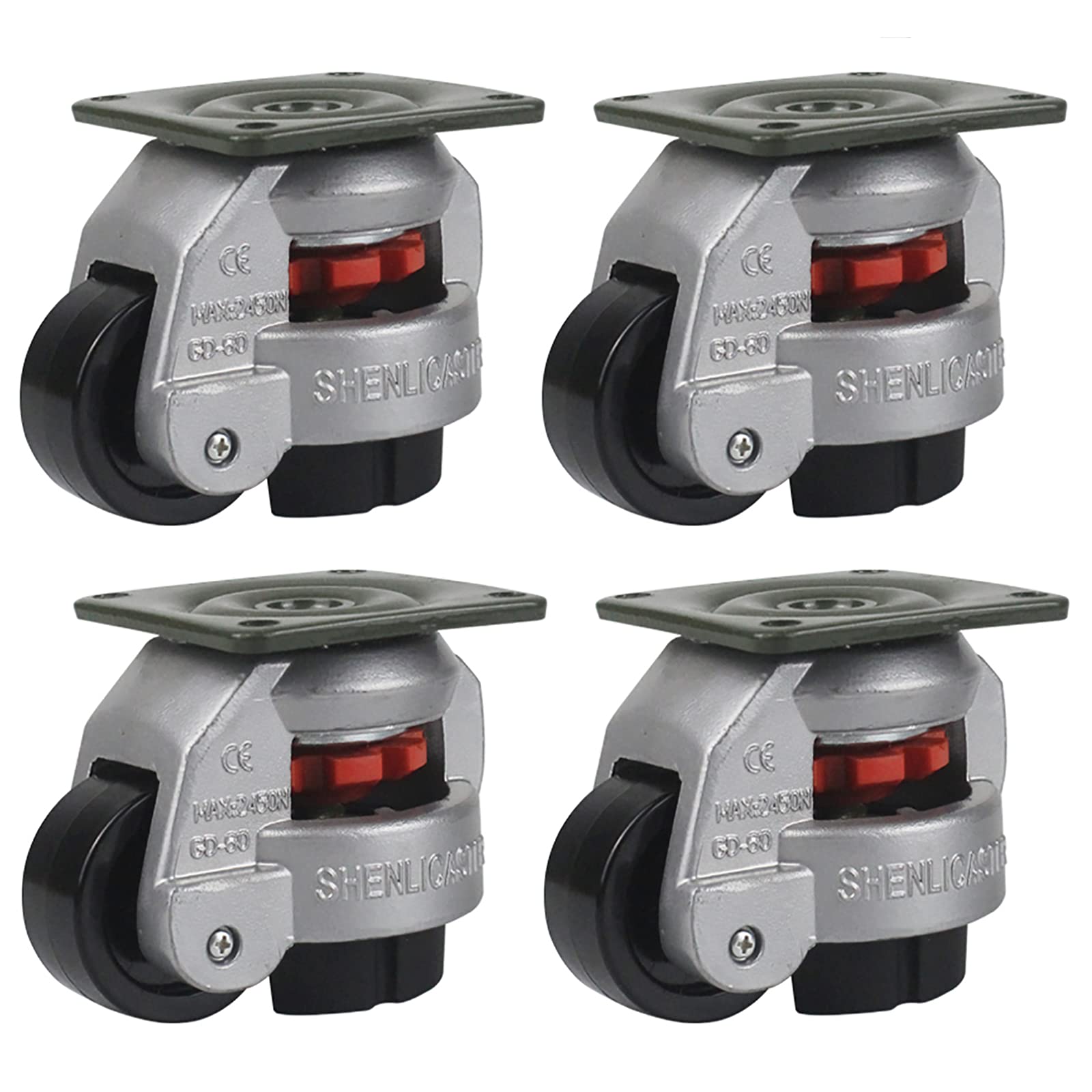 Buy Retractable Workbench Castors Wheels 4 Pack Swivel Castor Wheels