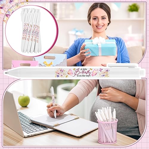 Miniatura 10 de 36 bolígrafos retráctiles de tinta de gel para baby shower, para invitados, juegos a granel, niños o niñas, bolígrafos de gel retráctiles,