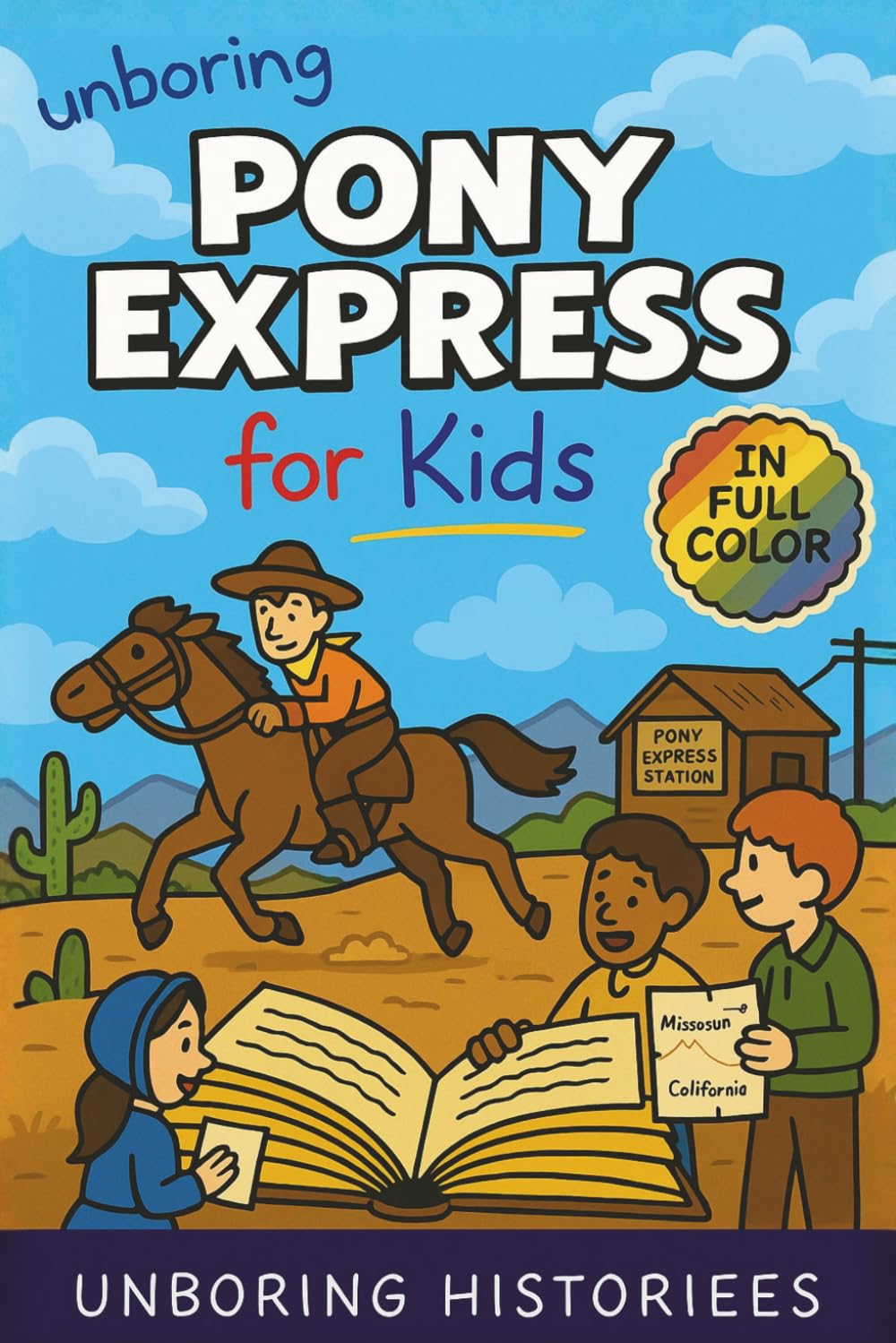 Unboring Pony Express for Kids: Funny, Interesting, Concise Guide to the Pony Express, Dangerous Rides, And Wild True Stories You Wont Believe Are ... History for Kids with Full Colored Pictures)