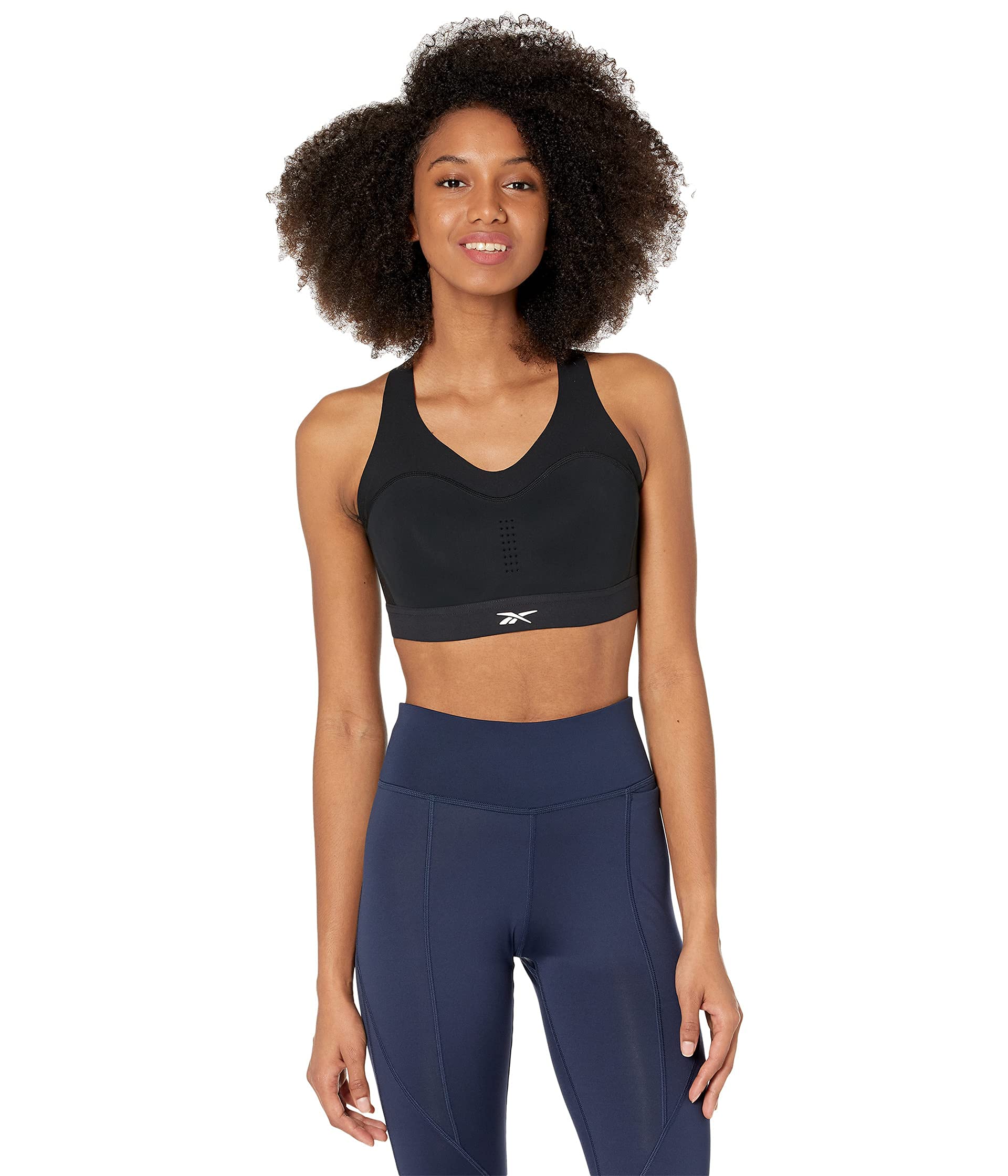 ReebokWomen Standard PureMove+ High Impact Sports Bra, Black, Medium