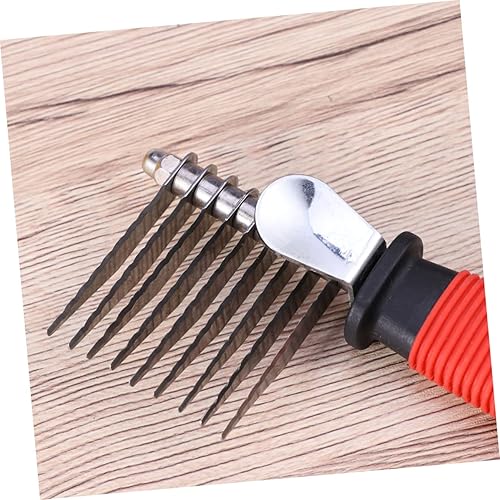 Miniatura 2 de Peinadores de pelo para hombres, peine de aseo para cabello fino, peine de acero para mascotas, peine de aseo para mascotas, peine recto, peine de