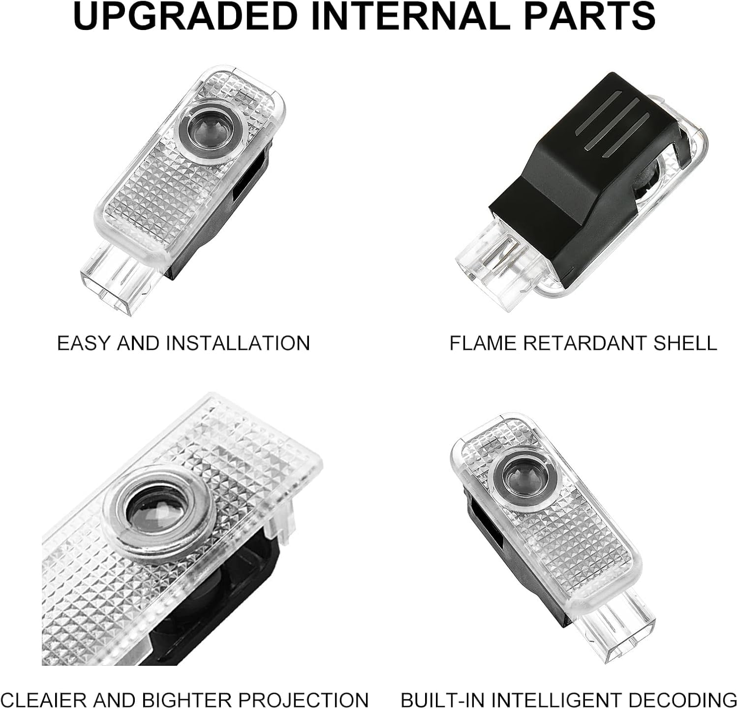 Kairiyard Luci Portiere Auto Con Logo - Proiettore LED Per Audi A1/A3/A4/A5/A6/A7/A8/Q2/Q3/Q5/Q7/Q8/TT/R8 - Foto 5