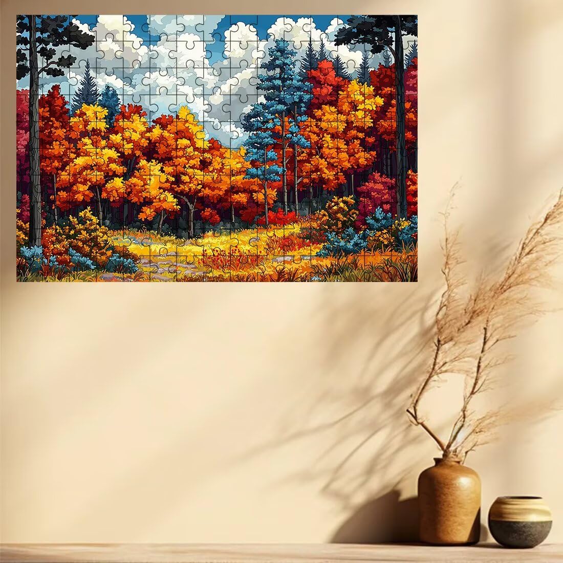 Puzzle 3000 elementów dla dorosłych, puzzle 3000 elementów krajobraz, jesienne puzzle dla dorosłych z wykwintnym pudełkiem do pakowania, gry edukacyjne, duże drewniane puzzle, prezent dla kobiet