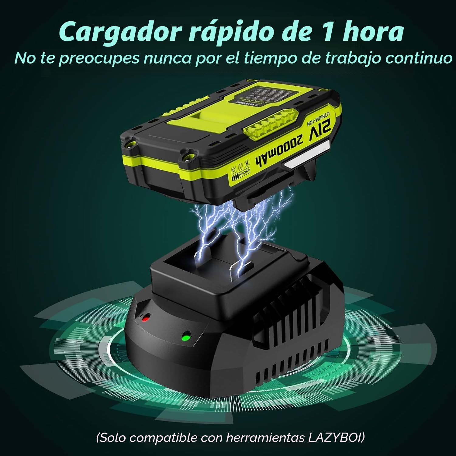 Soplador de Hojas inalámbrico de 3000 W, 150 mph Soplador de Hoja con batería y Cargador, Ligero, Herramienta para jardín/Techo (Amarillo) (B)