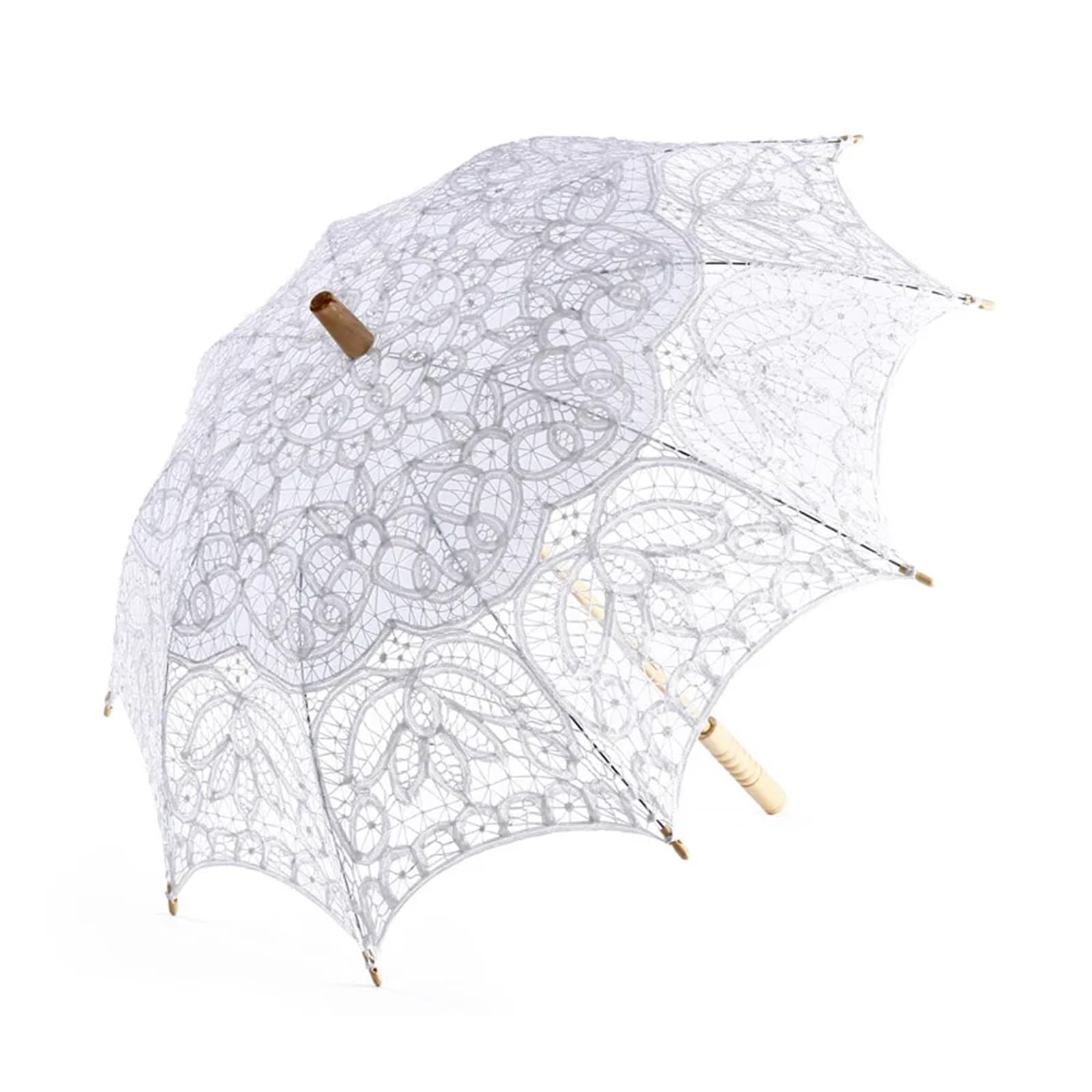 Parapluie de mariage en dentelle, parasol à main, Lace Umbrella Parasol Wedding Party Favors Bridal Accessory Multicolor