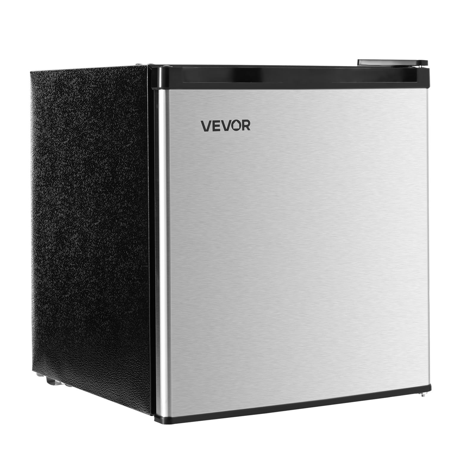 VEVOR Mini Fridge 1.6 Cu.Ft Stainless 1.6 cu ft Compact Freezer Stainless Steel