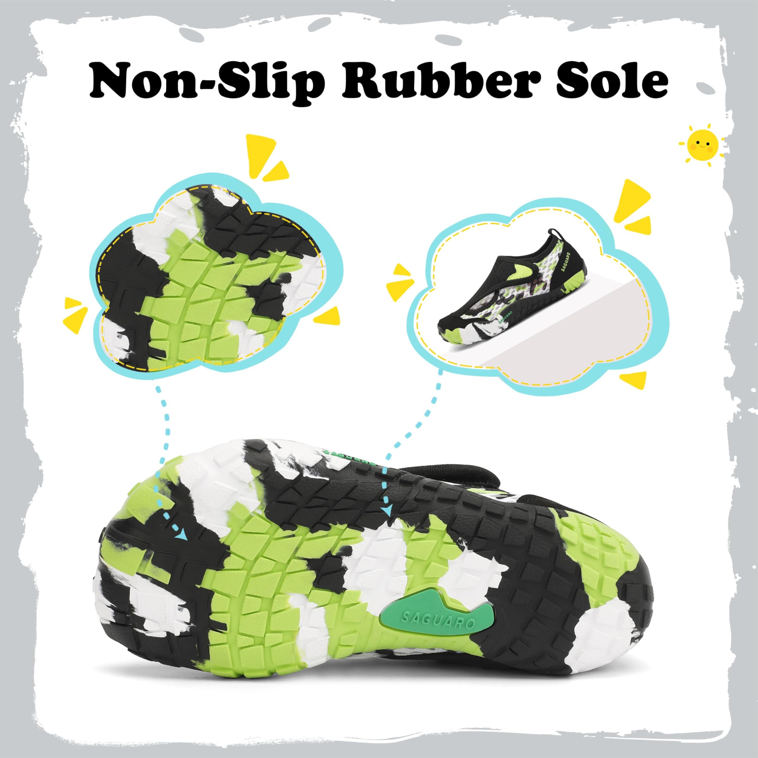 SAGUARO Barfußschuhe Kinder Outdoor Sport Barfuß Schuhe für Jungen Mädchen Gr.24-36