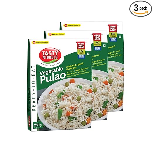 Tasty Nibbles Ready to Eat Veg Pulavu 250g x3(Pack of 3)
