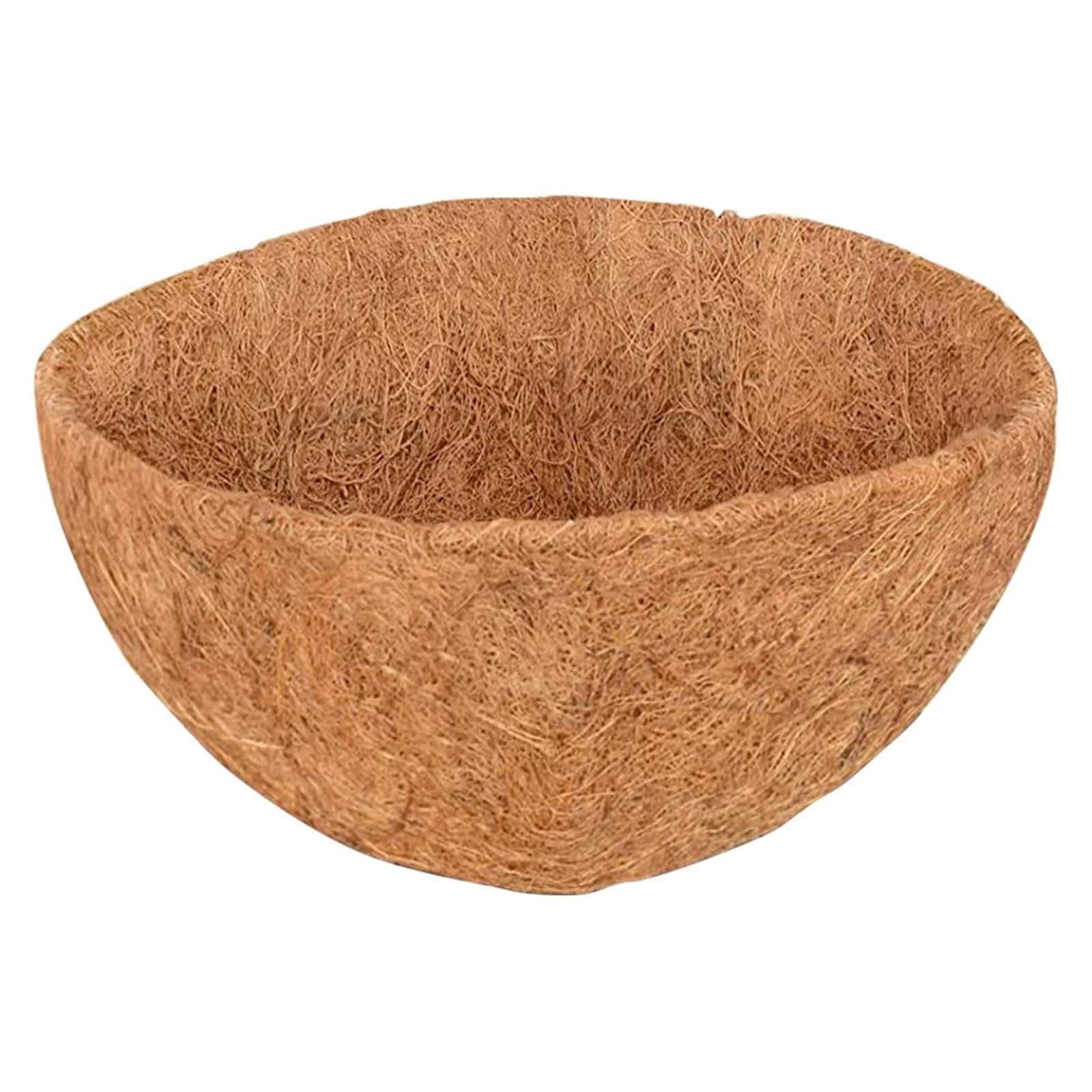 XUCZHAI Hanging Basket Liner Wall Decoration Coconut Fiber Breathable Multifunctional Cuttable For Garden Balcony Supplies For Planter Window Box Flower Basket(8Inch)