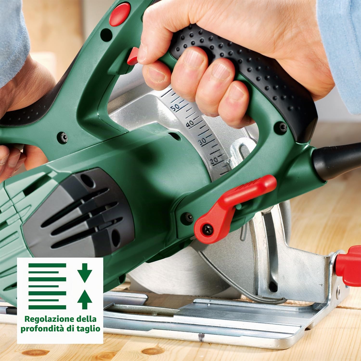 Bosch Home and Garden Sega circolare Pks 55A, 1200 watt, verde, 160 mm, 3,9 kg