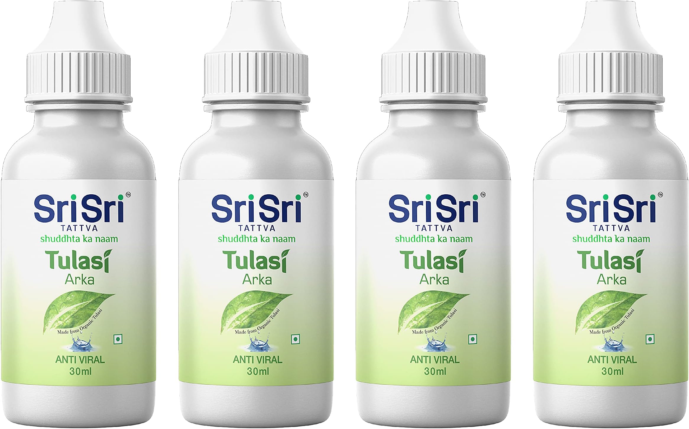 Tulasi Arka - Anti-Viral Drop - Natural Immunity Booster for Adults - 30ml (Pack of 4)