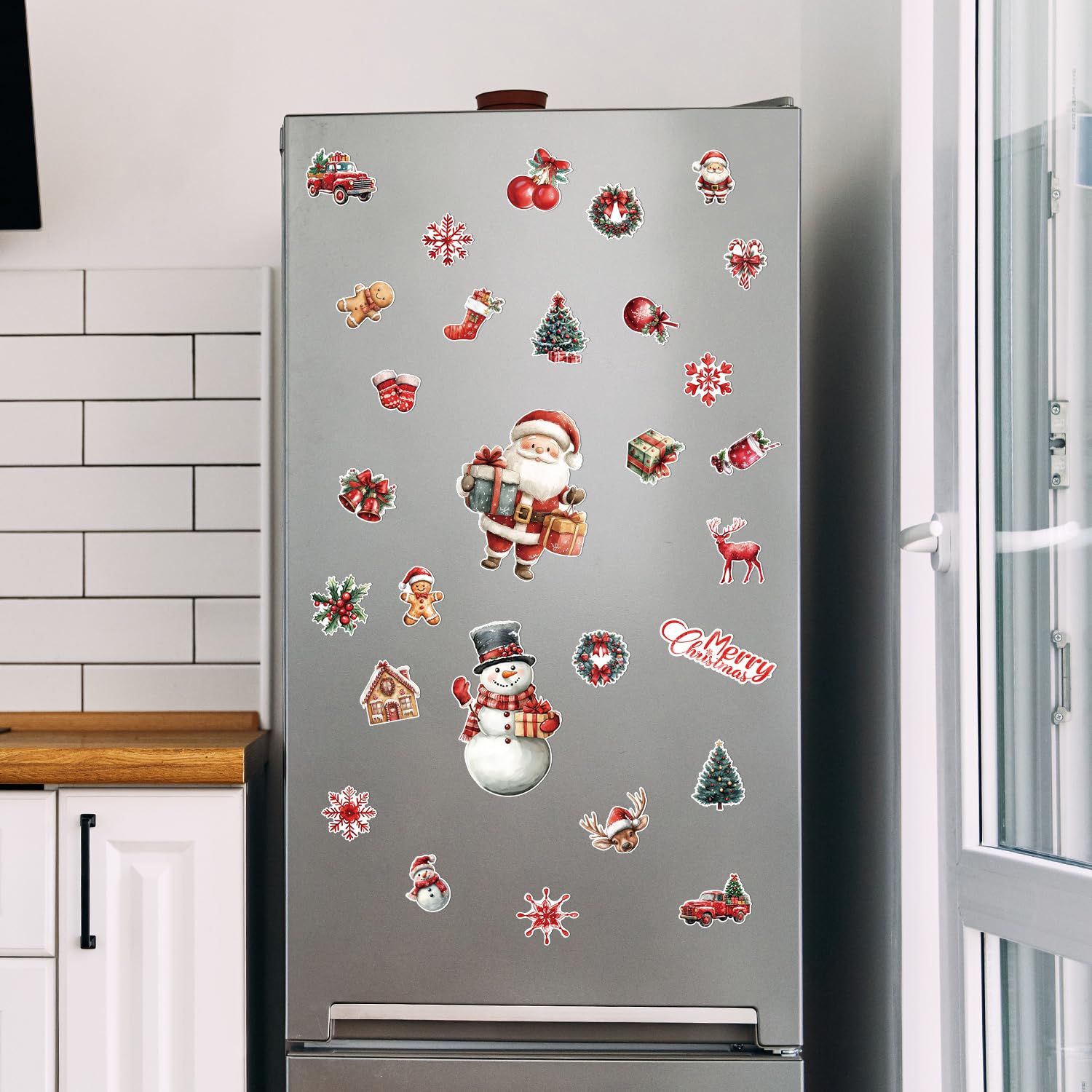 29pcs Christmas Refrigerator Magnets