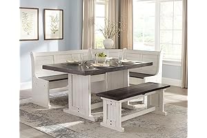 Chic Dining Table with Bench for Modern Culinary Escapades