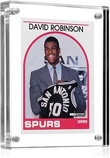 MEDALBLOCKS Acrylic Card Display - Self Standing, Magnetic Closure for Standard Sized Collectible Cards