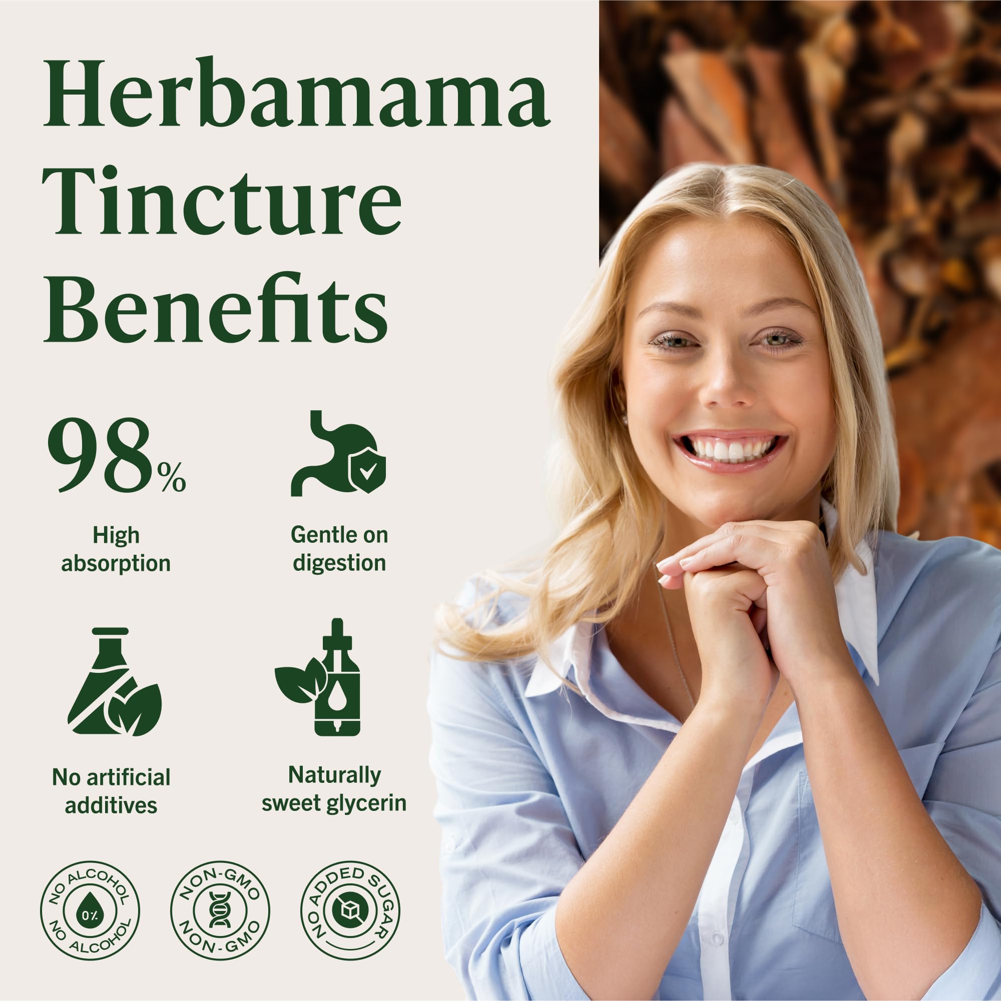 HERBAMAMA Yohimbe Supplements for Men - Yohimbine for Focus & Energy — Amazon image 5