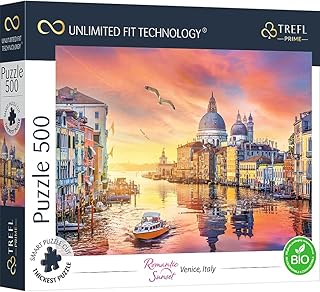 Comprar Trefl-500 Piezas-Cartón más Grueso, Venecia, Italia, Puesta de Sol, Moderno, Entretenimiento Creativo para Adultos y niños a Partir de 10 años, Color puzzle uft romantic sunset: venice, italy (37457)