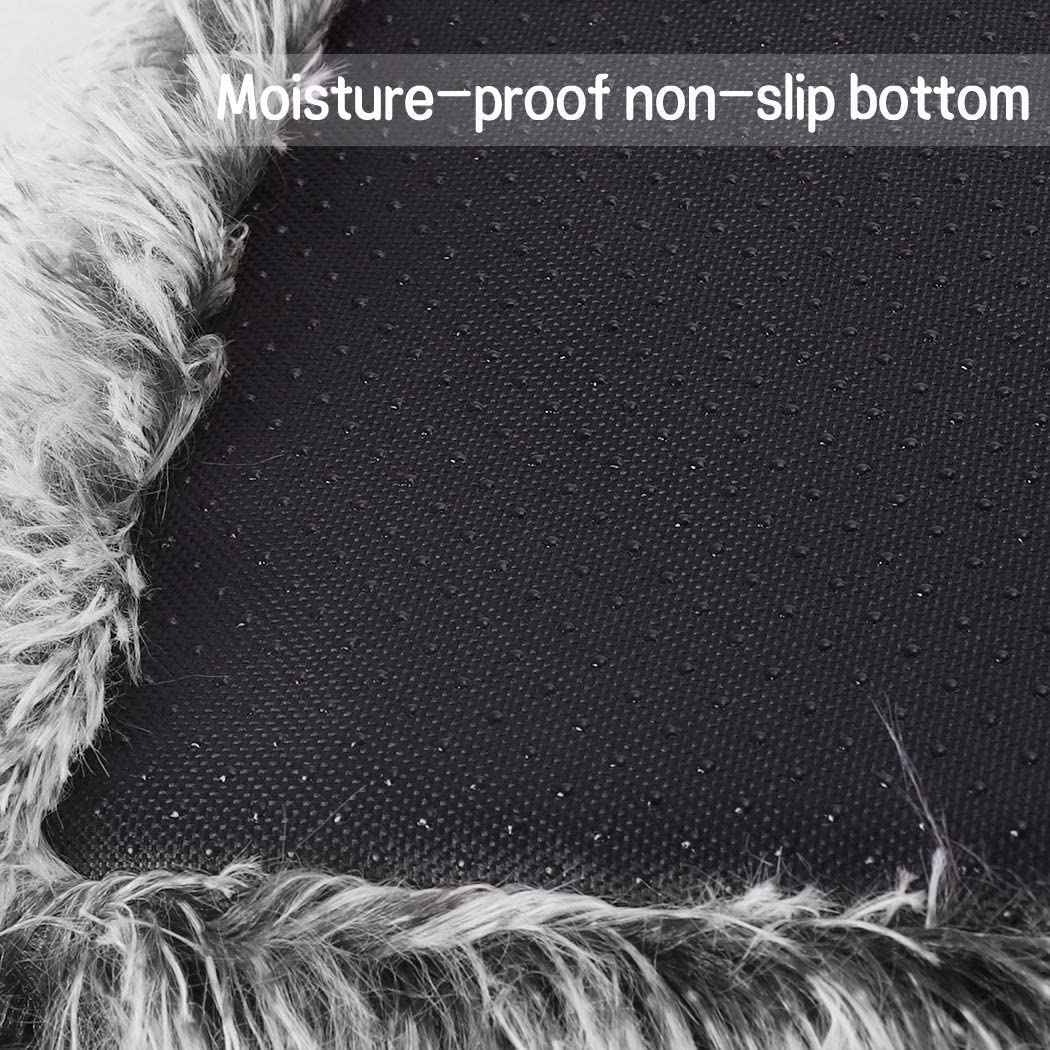 Cama ortopédica para perros, colchón de felpa suave, almohadilla de espuma viscoelástica para perros pequeños, medianos y grandes, alfombrilla extraíble para jaula de perro, lavable, antideslizante,