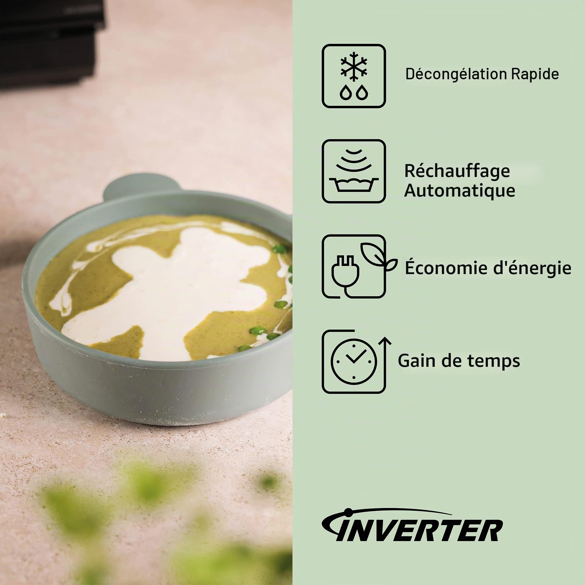 Panasonic NN-DS59NMETG Four à micro-Ondes Combiné 4-en-1 avec Gril, 27 Litres, 1000W, Cuisson à Deux niveaux, Capteur Genius, 32 Programmes Automatiques, Plateau Gril, Nettoyage Facile, Noir
