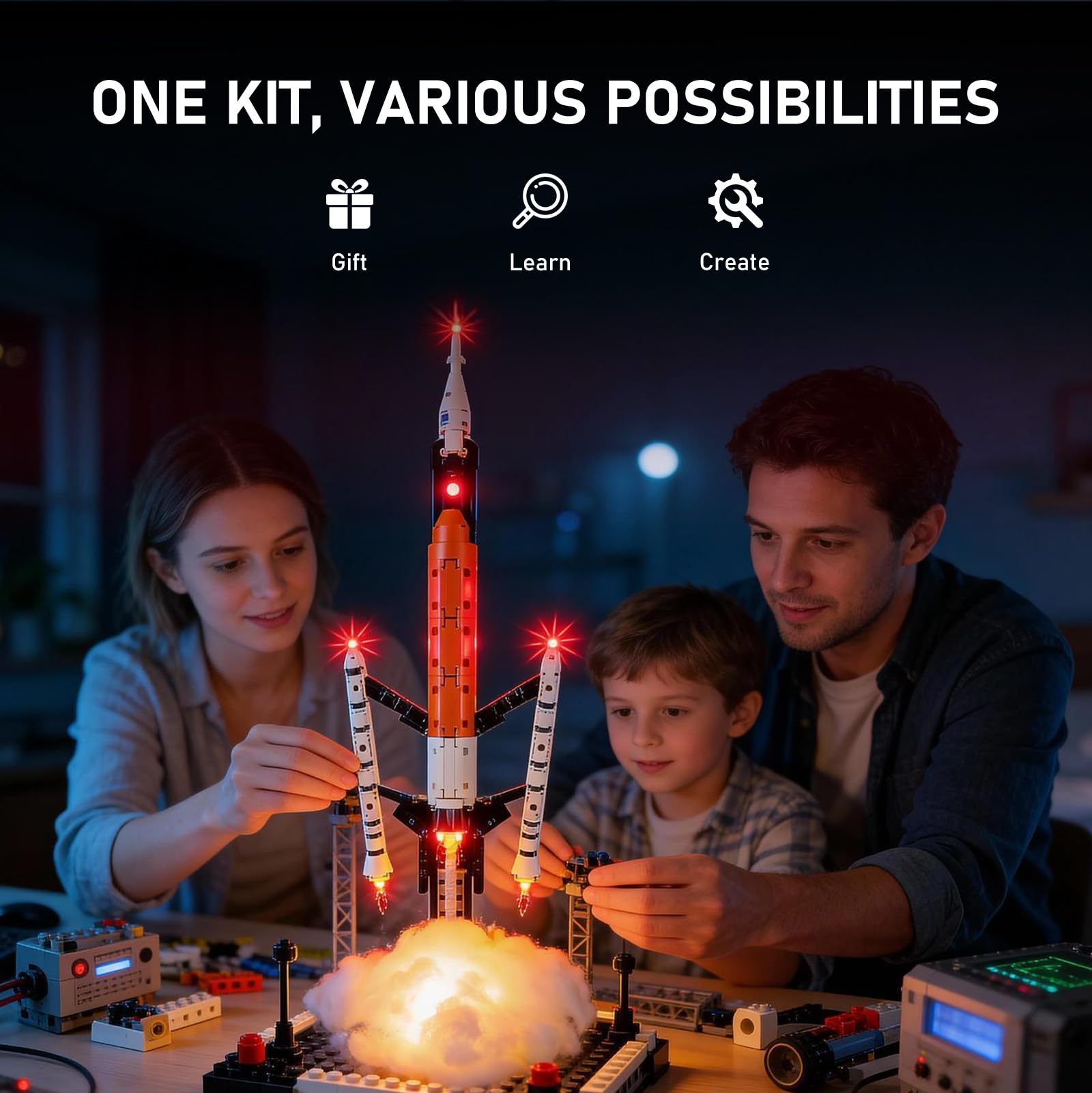 BRIKSMAX Kit di illuminazione a led per LEGO 42221 Il razzo SLS NASA Artemis - Compatibile con Lego Technic Blocchi di costruzione Modello- Non includere il set Lego