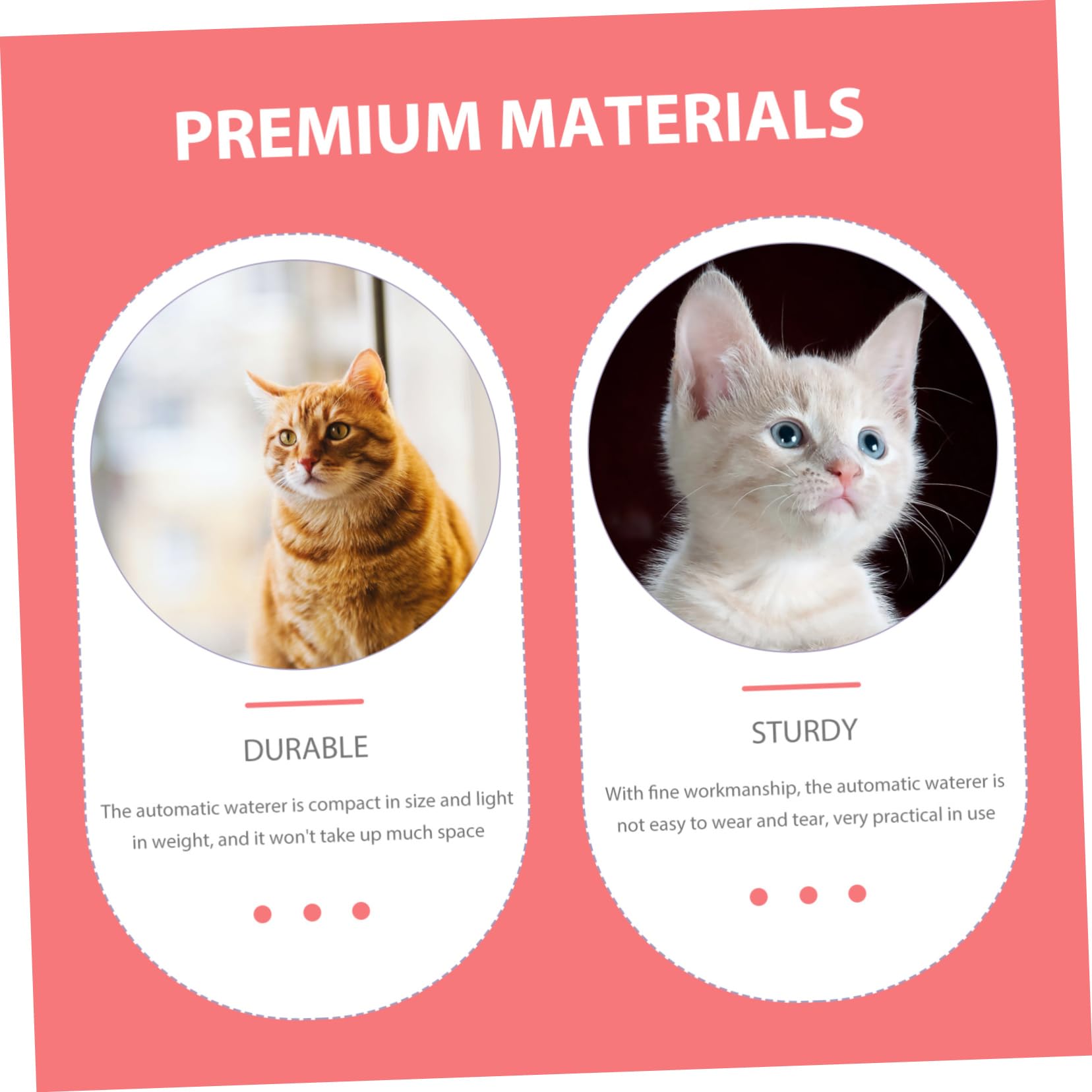 INOOMP Distributore Per Animali Domestici Per Pet Capacità e Design Facile Da e Utilizzare Per