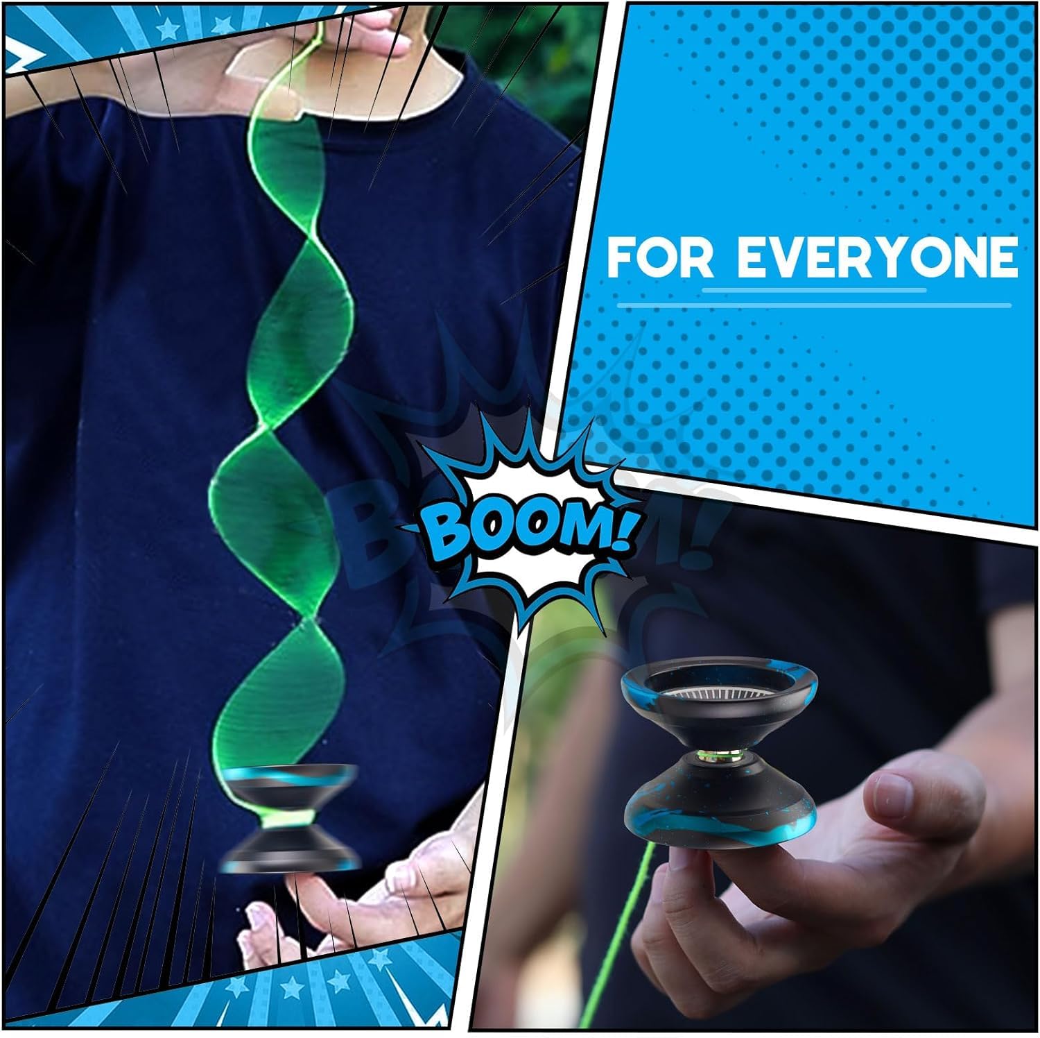 FETESNICE Yoyo Professionnel pour Enfants 8-12, yoyo réactif pour