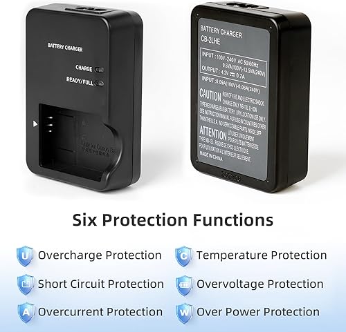 Miniatura 5 de Cargador de batería NB-13L CB-2LH compatible con Canon PowerShot G1X G1 X Mark III G5X G5 X Mark II G7X G7 X Mark II III G9X G9 X Mark II SX620