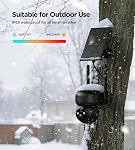 4G LTE Caméra de sécurité solaire cellulaire en plein air: Non WiFi Caméra de sécurité à énergie solaire en plein air Construit dans SIM Carte 2K Caméras sans fil pour la surveillance à domicile à l'extérieur 360° Détection de mouvement en direct