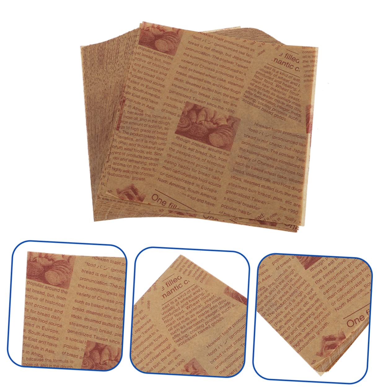MAGICLULU 200stücke Pergamentpapier Zuschnitte Antihaft Backpapier Für Backen Von Kuchen Keksen Brot Öl Und Wasserfest Für Sandwiches Und Mehr