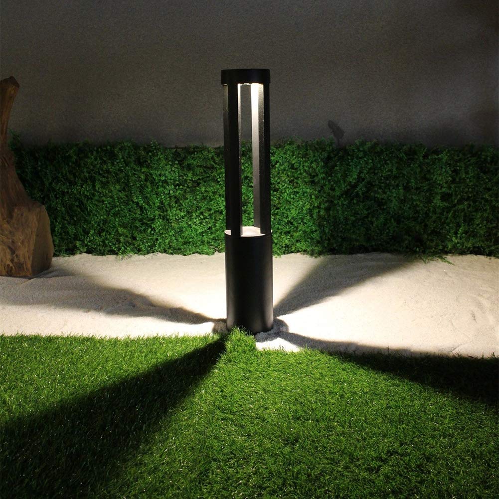 Buy Pedestal Lights Black LED Waterproof Path Lamp IP65 Modern Outdoor Lawn Light 10W 6000K