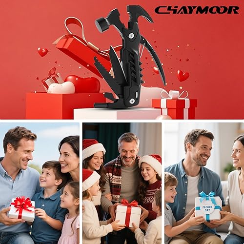 Miniatura 6 de martillo multiherramienta 14 en 1 multiherramienta para hombres camping multiherramientas al aire libre llave martillo alicates 5.4 "EDC