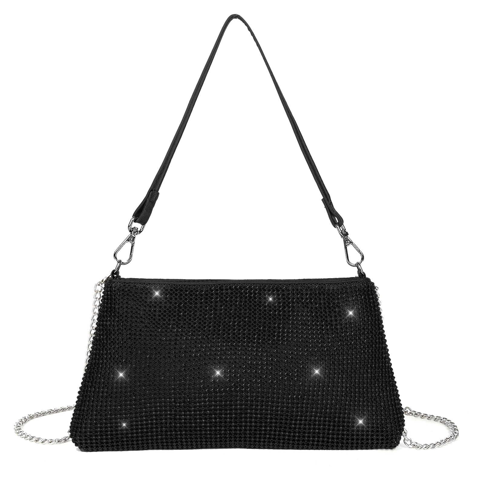 Valleycomfy Damen Clutch Elegante Brauttasche Diamant Handtasche