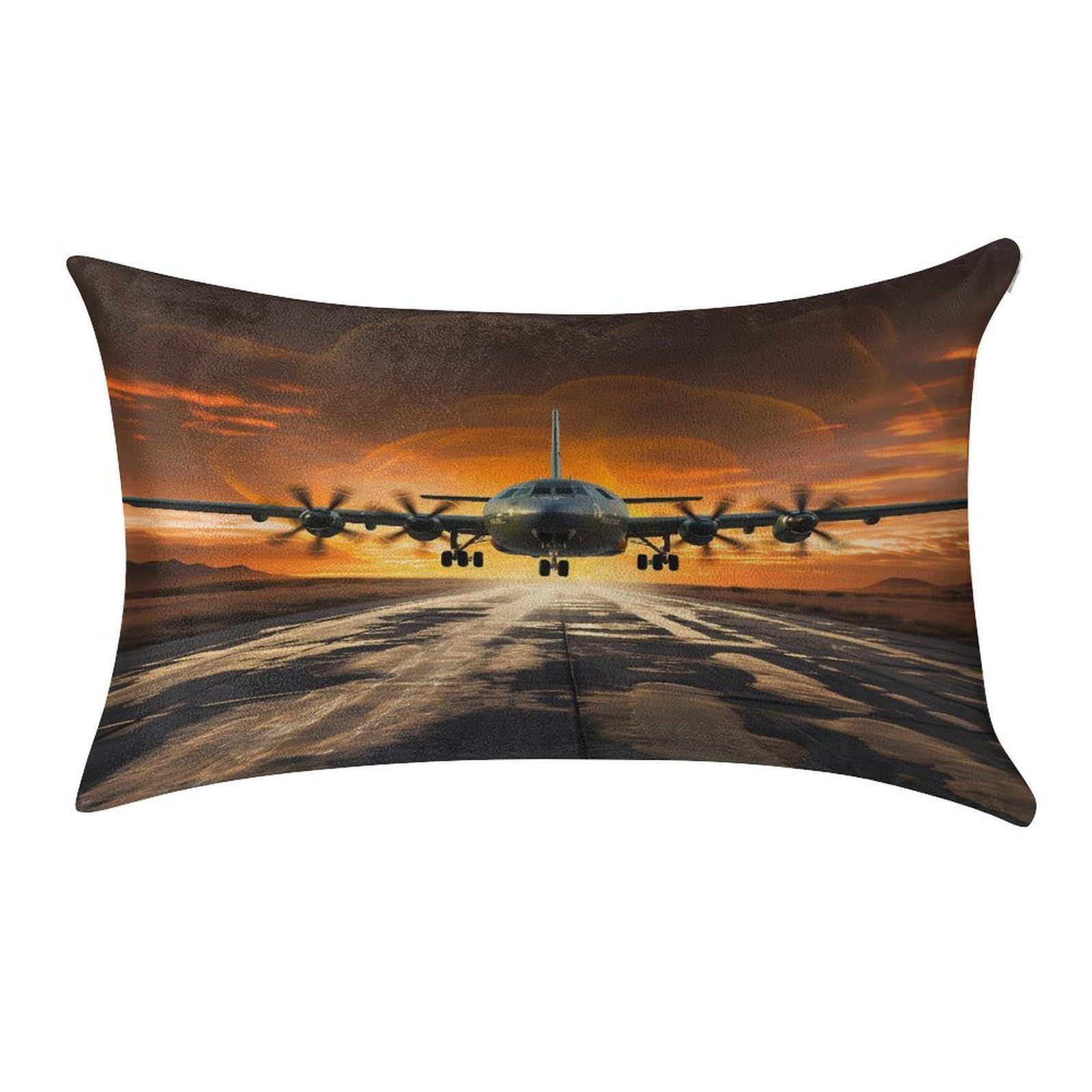 Fekiloot Style Military Aircraft Landing Pillow Covers Home Decor Pillow Cases