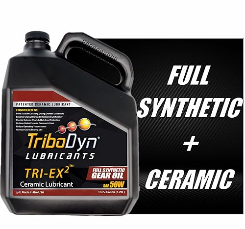 TriboDyn TRI-EX2 - Aceite de engranajes de cerámica completamente sintético SAE 50W - 1 galón